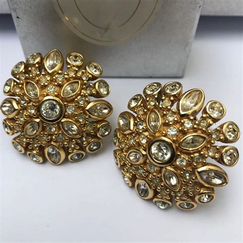 dior clip earrings|christian Dior earrings vintage.